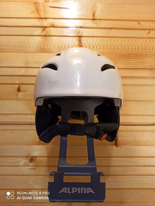 PRILBA SLOKKER WHITE-BLACK 53-55CM